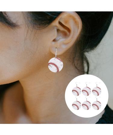 15 Pairs baseball earrings dangle earrings womens gifts earrings for women orrous sports balls earrings statement earrings for women ear jewelries Fashion lovers basketball leather - Buy Online on GoSupps.com