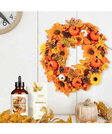 SALUBRITO 120ML Autumn Wreaths Essential Oil - Pure Patchouli Fragrance for Diffuser, Home, Relaxation - Pine Scented Aromatherapy Oil for Candle & Soap Making - Buy Online on GoSupps.com