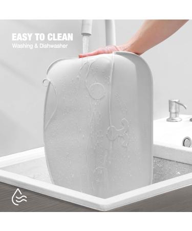 Coomazy Silicone Dog and Cat Food Mat - Waterproof Feeding Mat for Bowls - Grey - Buy Online on GoSupps.com