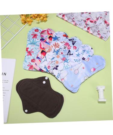 Healeved 7pcs Women's Reusable Period Pads Set with Storage Bag - Washable Cloth Panty Liners for Menstrual Hygiene - Buy Online on GoSupps.com