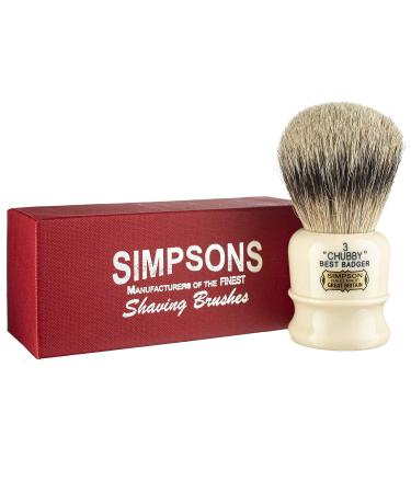 Simpsons Best Badger Shaving Brush (Chubby CH1 Best) Chubby 1 Best