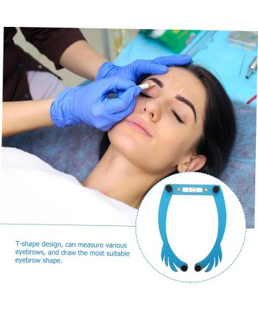 NOLITOY Outfit Stencil Ruler Guide Measuring Threading White Microblading Reusable Positioning Shaping 25.5x1.3cm Blue - Buy Online on GoSupps.com