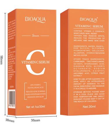 BIOAQUA 3in1 Facial Serum Combination Set Moisturizing Anti-Wrinkle Hydrating Nourishing Repair Face Skin Vitamin C Retinol Hyaluronic Acid 3x 30ml / 1fl.oz - Buy Online on GoSupps.com