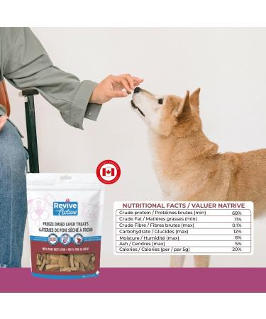 Revive Active Freeze Dried Beef Liver Treats for Dogs and Cats 420gr- Nutritious Pure and All Nutritive Low Calorie Per Treat Great for Training Easy to Break in Pieces 420 g (Pack of 1) - Buy Online on GoSupps.com