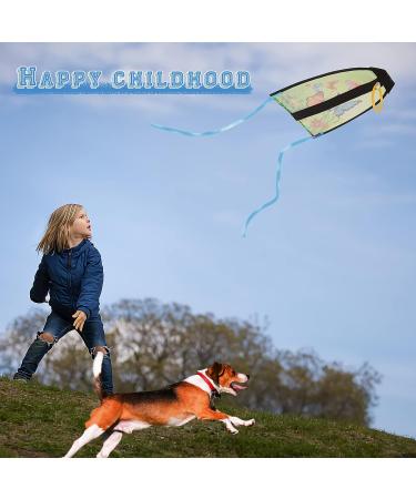 Lewabov Children's Thumb Ejection Kite 2 Pcs - Mini Beach Kite for Kids, Easy to Fly Outdoor Sports Toy - Blue Green - Buy Online on GoSupps.com