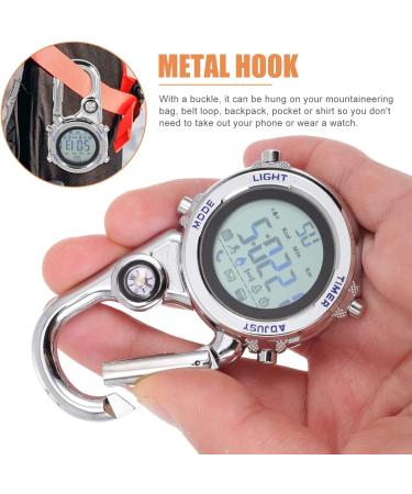 BESPORTBLE Mini Clip Microlight Watch Carabiner Fob Watch Backpacker Clip on Pocket Watch for Outdoor Sports Blue Dark Blue - Buy Online on GoSupps.com