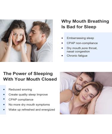 Sleep Mouth Strips - Gentle Nasal Breathing Aid for Better Sleep Quality - Reduce Mouth Breathing & Snoring (60pcs) - Buy Online on GoSupps.com