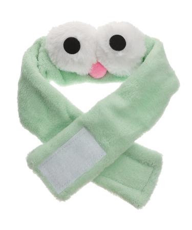 Lurrose Big Eyes Headband Cute Cartoon Adjustable Magic Tape Headband for Makeup Face Washing Spa (Mint Green)