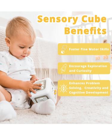 Mciskin Busy Activity Cube for Toddlers | Montessori Motor Skills Toy | Learning & Fidget Cube for Ages 1-4 - Buy Online on GoSupps.com