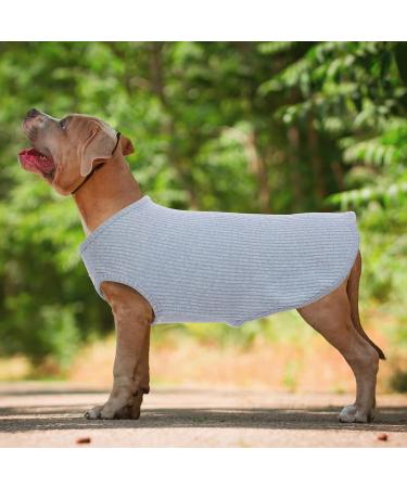 Hjumarayan Dog Sweater for Small Dogs - Washable Elastic Striped Shirt for Chihuahua & Yorkshire Terrier - Light Blue XS - Buy Online on GoSupps.com