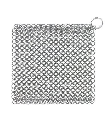 Cast Iron Cleaner, 7 Inch Chainmail Scrubber for Cast Iron Pan Pre-Seasoned Pan Dutch Ovens