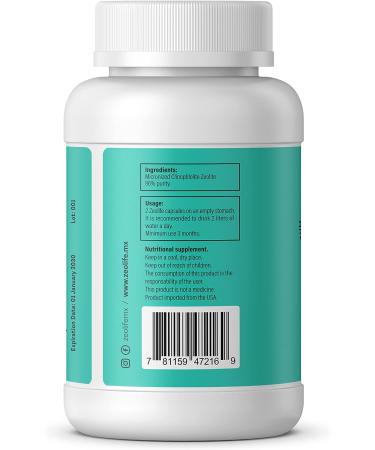 Zeolite-Activated Micronized Clinoptilolite Zeolite 96% Purity - Ultra Fine 60 Capsules - Buy Online on GoSupps.com