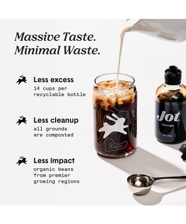 Jot Original Organic Coffee Concentrate - 150mg Caffeine - Makes Iced or Hot Coffee Instantly - 14 Servings - 20x Liquid Coffee - 1 Bottle - Buy Online on GoSupps.com