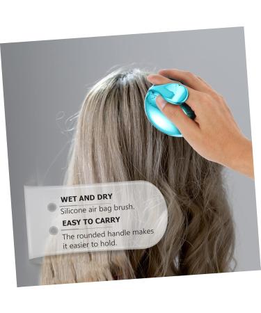 Beavorty 8 STK Silicone Massage Comb & Bathing Scrubber - Head Massage Shampoo Brush for Scalp Care & Hair Washing - Buy Online on GoSupps.com