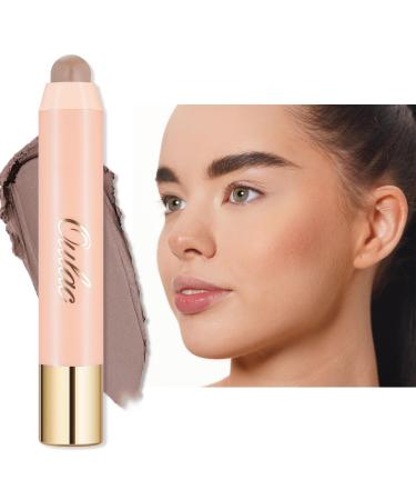 Oulac Contour Stick Makeup Multi-use Cream Contour Stick No Caking or Dragging Matte Finish Vegan Cruelty-Free C1 Raw Umber