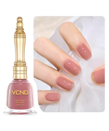 Nude Pink Nail Polish Odorless Quick-Drying And Long-Lasting No Nail Lamp Needed (0.35 fl.oz - 10.5 ml) Pink Jelly Nail Polish At-Home DIY French Salon Manicures Gifts For The Ladies