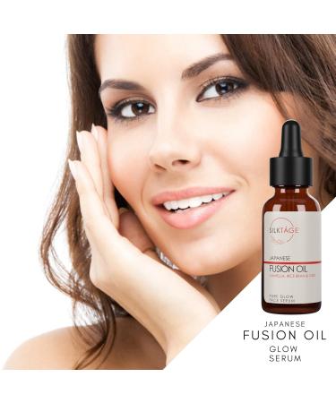 SILKTA GE Japanese Fusion Oil - Pure Glow Face Serum for Dry Skin Fine Lines & Uneven Tone | 1 Fl Oz - Radiant Camellia & Yuzi Oil - Buy Online on GoSupps.com