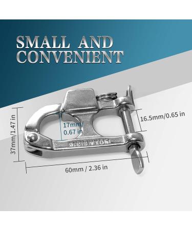Polar Tangro Quick Release Rigging Snap Shackle - 316 Stainless Steel Quick Release Clip  Fixed Bail Snap Shackle for Pet  Sailboat  Spinnaker Halyard  Surfing  Diving - Buy Online on GoSupps.com
