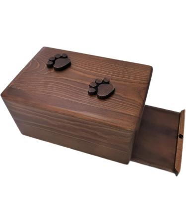 Harrington Marley Hand Made Wooden Small Dog Urn Cat Urn Small Pet Ashes Memorial Casket Cremation Ashes - Buy Online on GoSupps.com