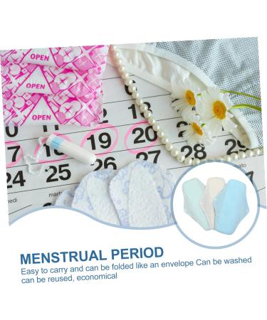 3-Pack Reusable Menstrual Pads - Super Absorbent Washable Cloth Napkins for Women - Eco-Friendly Feminine Hygiene Products - Buy Online on GoSupps.com