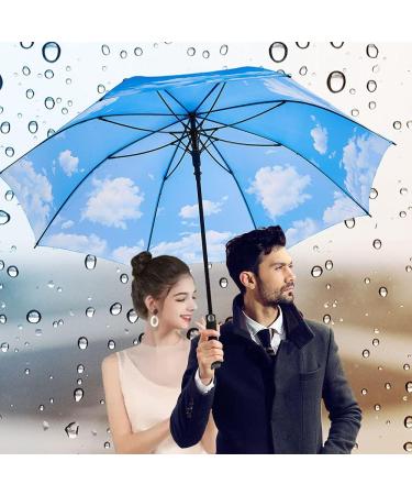 NOOFORMER 62 Inch Windproof Waterproof Golf Umbrella - Extra Large Double Canopy Vented Stick Umbrella for Men Women - A4-Sky Color - Buy Online on GoSupps.com