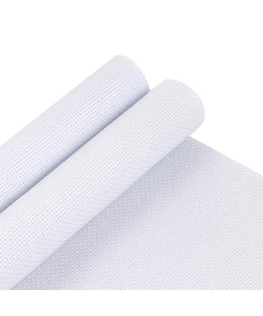Pllieay 2 Pieces 14 Count Big Size White Aida Cross Stitch Fabric, Classic Reserve Aida Cloth, 19.6 x 21.6 Inch - Buy Online on GoSupps.com