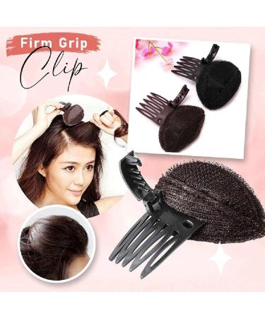 Perfect Puff Hair Pillow - Invisible Hair Clip & Fluffy Princess Hairpin for Volume | 2-Pack Brown - Buy Online on GoSupps.com