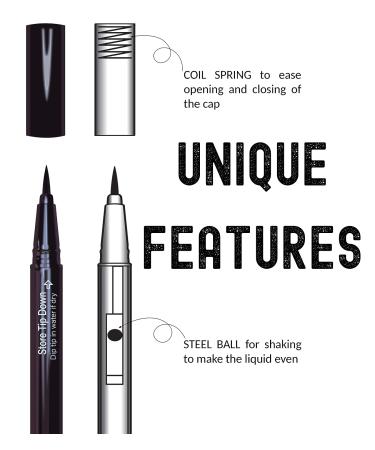 Nikka Notto Waterproof Liquid Eyeliner Pen in Satin Brown - Mom's Choice Award Winner 2023 | 3x More Liquid | 0.070Fl.oz Brown | 1 Count - Buy Online on GoSupps.com