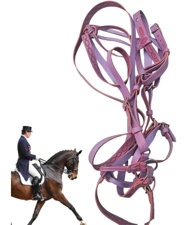 Adjustable Horse Halter | Heavy Duty Chin and Throat Snap Halter Horse - Comfortable Padded Nylon Horse Halter for Training Equestrian Grooming Lambo Purple - Buy Online on GoSupps.com