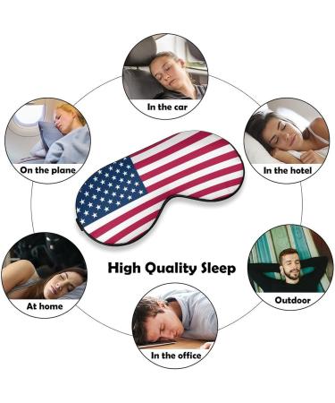 U.S. Flag Funny Eye Mask - Soft Blindfold Adjustable Night Eyeshade for Sleep & Travel - Buy Online on GoSupps.com
