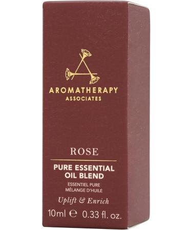 Aromatherapy Associates Rose Pure Essential Oil Blend. Premium Undiluted Blend to Uplift The Senses. Hand-Crafted with Rose Geranium and Palmarosa (0.33 fl oz) - Buy Online on GoSupps.com