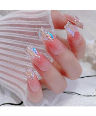 FEIlei 100Pcs Mixed Glass Crystal Hybrid Diamond Rhinestones Nail Art Decorations Drop Rhombus Flatback Stones 3D Gems - Buy Online on GoSupps.com