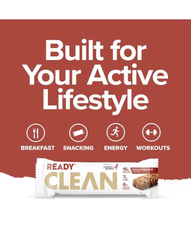 Ready Protein Bars High-Protein Snack with 15g Whey Protein With Flaxseeds and Omega-3s for Sustained Energy Supports Lean Muscle and Recovery Chocolate Peanut Butter 12CT Chocolate Peanut Butter 12 Count (Pack of 1) - Buy Online on GoSupps.com