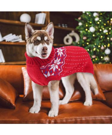 Shop Katzinst Dog Sweater for Small Dogs | Christmas Fleece Sweater for French Bulldogs Dachshunds & Chihuahuas - XS Red - Buy Online on GoSupps.com