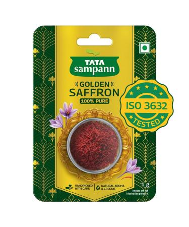 Tata Sampann Safran dor ar me naturel et couleur kesar pur 1 g