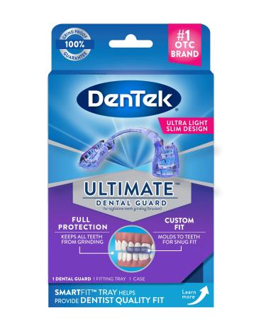 DenTek Ultimate Dental Guard Ultra Light/Slim Design 1 Guard+ 1 Storage Case + 1 SmartFit Tray