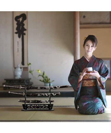 Ekkhysis 3-Tier Padded Hook Sword Stand for Katana, Rapier, Samurai Swords - Demon Slayer & Genshin Impact Weapon Display - Buy Online on GoSupps.com