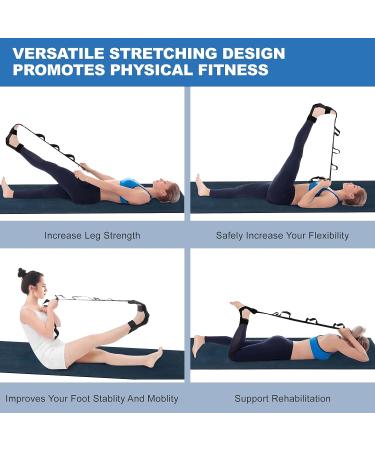 Plantar Fasciitis Relief: Foot and Calf Stretcher with Yoga Strap for Hamstring and Leg Stretches - Buy Online on GoSupps.com
