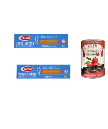 Italian Gourmet E.R. Barilla - Spaghetti n.5 - Gluten Free - 400g + Italian Gourmet - 100% Italian - 400g