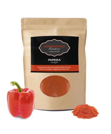 Sonnengold Spices – 1000 g of high-quality peppers from Spain – 100-120ASTA – Explosive taste – Master quality since 1855 – Hand packed in friendly packaging