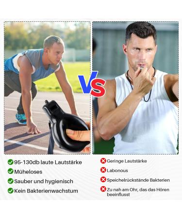 Famini Hand Whistle & Stainless Steel Sports Pipes Set - Loud Coaching Whistles for Referees & Coaches (Black) - Premium Sports Accessories - Buy Online on GoSupps.com