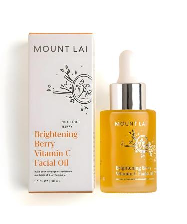 Mount Lai Vitamin C Facial Oil - Goji Berry Face Oil with Rosehip & Sea Buckthorn for Radiant Skin Dark Spots & Luminous Glow 30mL