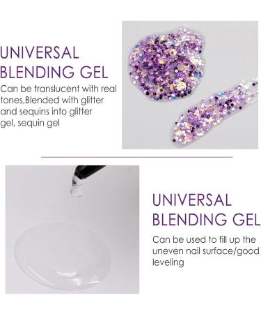 Pisamhid Clear Nail Adhesive Gel - 60ml Glitter Manicure Polish for Fashion Nails | Perfect for Marble Watercolor & Flower Designs - International Shipping Available - Buy Online on GoSupps.com