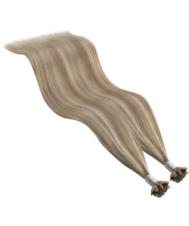 Youngsee Real Hair Bonding Extensions 35cm Light Brown U Tip | Remy Hair Keratin Extensions #P8A/60 - 50g - Buy Online on GoSupps.com