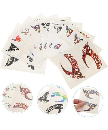  SOESFOUFU 10 Pairs of Temporary Eyeliner Stickers Makeup Decals for Eyes Eyeshadow Stickers for Halloween Cosplay and Special Events - Buy Online on GoSupps.com