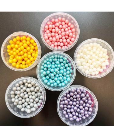 Pearl Glimmer Jumbo Mother of Pearl Cake Topper Sprinkles - 30g Edible Shimmer Balls - Ideal for Weddings & Parties - Buy Online on GoSupps.com