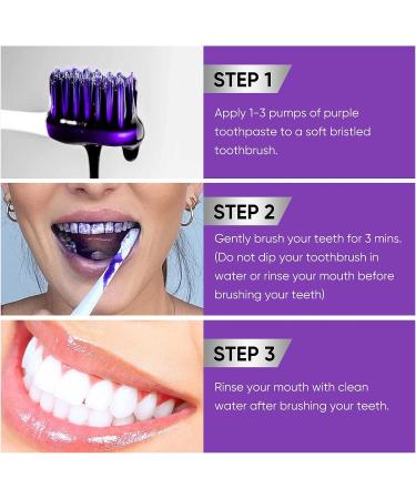 Purple Toothpaste for Teeth Whitening  Teeth Whitener  Whitening Toothpaste for Tooth Stain Removal  Fights Bad Breath 30 - Buy Online on GoSupps.com