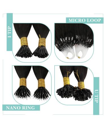Youngsee 45cm U Tip Hair Extensions | Real Hair Balayage Keratin Bonding | Hot Fusion U Extensions #2/6/24 - 50g - Buy Online on GoSupps.com