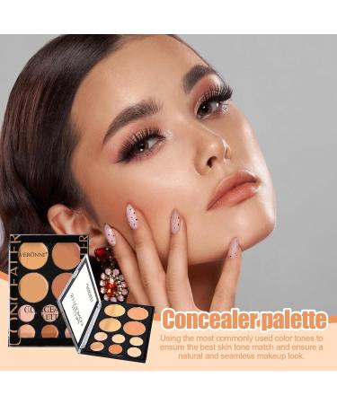  Uozonit Cream Concealer Palette - 10 Shades Waterproof and Blendable Concealer Palette | Face Sculpting Under-Eye Concealer Water Resistant - For Women Daily Home Use - Buy Online on GoSupps.com