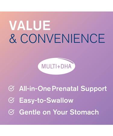 Oceanblue Prenatal Multivitamin with DHA 30 ct - Easy to Swallow Capsule with 350mg DHA, 833mcg Folic Acid, 10mcg B12 - 30 Servings - Buy Online on GoSupps.com